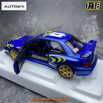 AUTOART Die-cast car model 1/18 Subaru Impreza WRC Rally of Monte Carlo  Static display car models