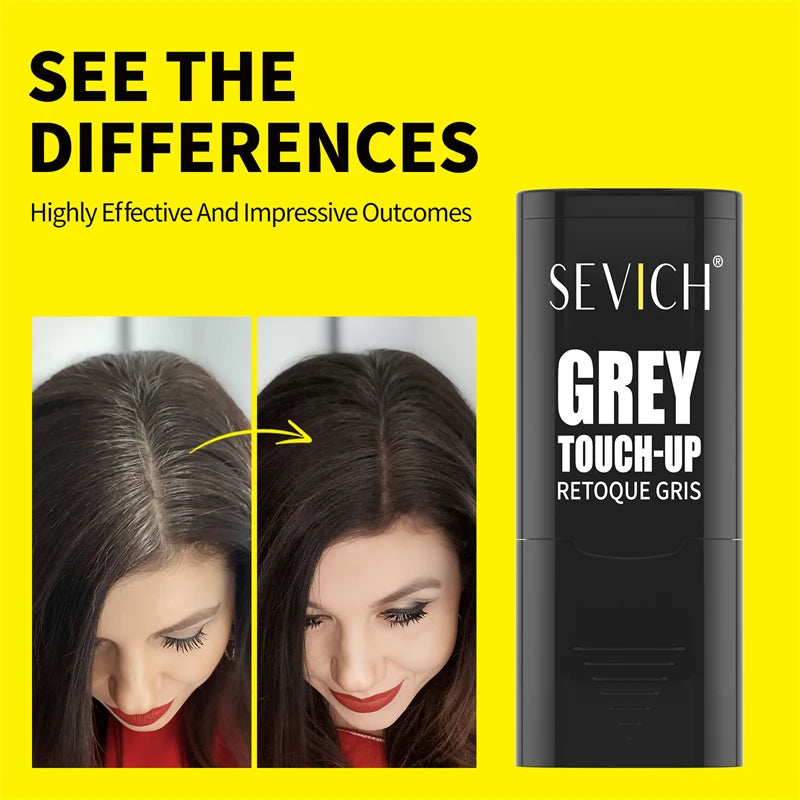 Waterproof Quick Hair Dye Stick with Comb Temporary Long-Lasting Hair Color Stick Disposable Fast Gray Coverage Hair Color Pen