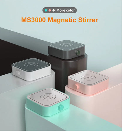 WESTTUNE Laboratory Magnetic Stirrer with Stir Bar 2000rpm/3000rpm Magnetic Mixer Max Stirring 3L Capacity Stir Plate Lab Supply