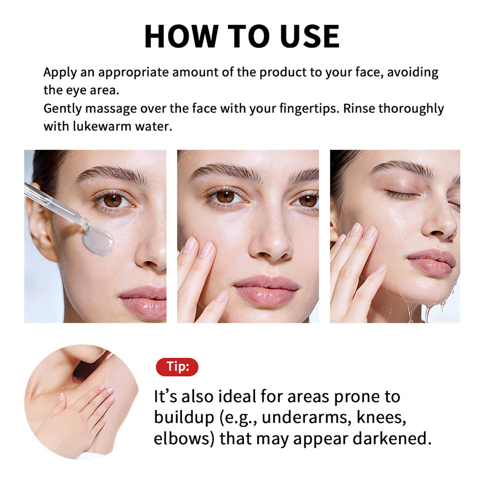 Lakrain Rice Peeling Ampoule Soft Exfoliating Face and Body Scrub Dead Skin Cells Blackhead Remover for All Skin Types  korean skin care