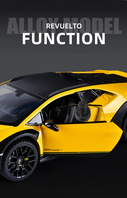 Lamborghini Huracan Sterrato 1:24 Alloy Scale Car Model Diecast Metal Vehicle Miniature Car Sound＆light Toy Car Gift