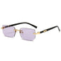Fashion Punk Square Sunglasses Women Luxury Brand Small Frame Sun Glasses Female Rectangle Metal Mirror Oculos De Sol