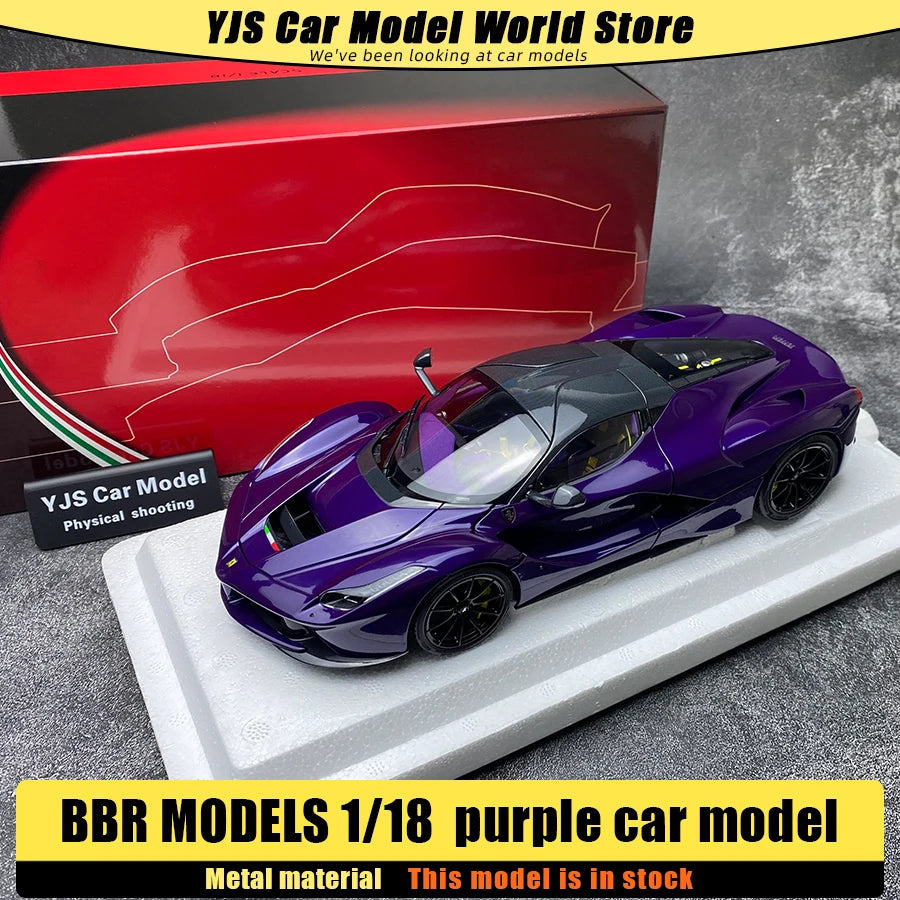 BBR MODELS 1/18 LaFerr sports car red metal static display car model collection Diecast model