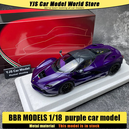 BBR MODELS 1/18 LaFerr sports car red metal static display car model collection Diecast model