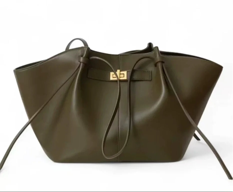 2026 Women's Large Capacity Commuter Tote Bag Female Fashion Luxury Pu Leather Handbags Chic Trend Underarm Bag