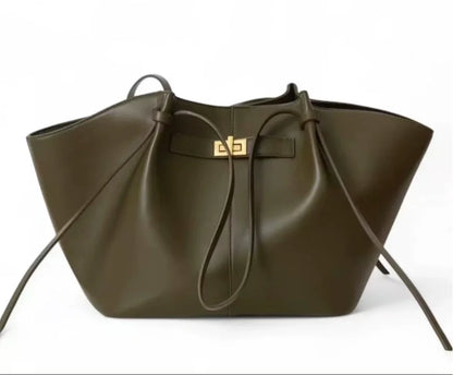 2026 Women's Large Capacity Commuter Tote Bag Female Fashion Luxury Pu Leather Handbags Chic Trend Underarm Bag