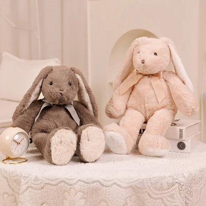 Easter Rabbit Plush Toys Soft Bunny Stuffed Animal Rabbit with Long Ear for Children Accompany Doll Birthday Gift Photo Props
