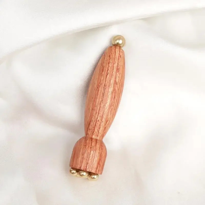 Eye Roller Massager Wooden Eye Cream Applicator Gua Sha Massage Tool Facial Massager for Skincare Application Relaxation