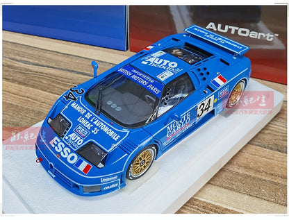 AUTOART Bugatti EB110 24HR Le Mans Racing 1994 #34 1:18 Car model Collection Display gift Static Ornament Collection