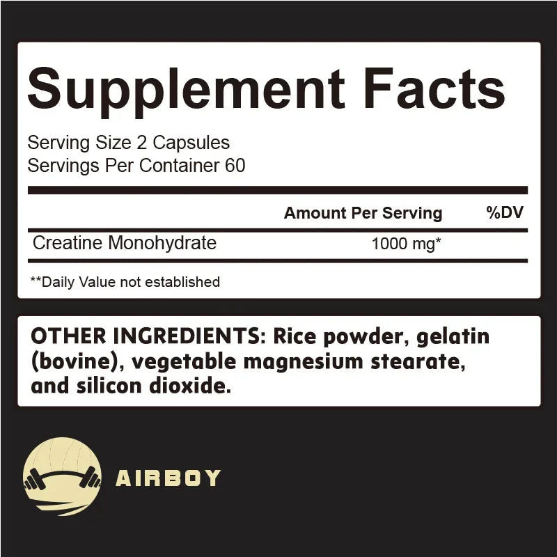 Micronized Creatine - Suitable for Muscle, Strength, Energy, and Recovery, Improve Athletic Performance