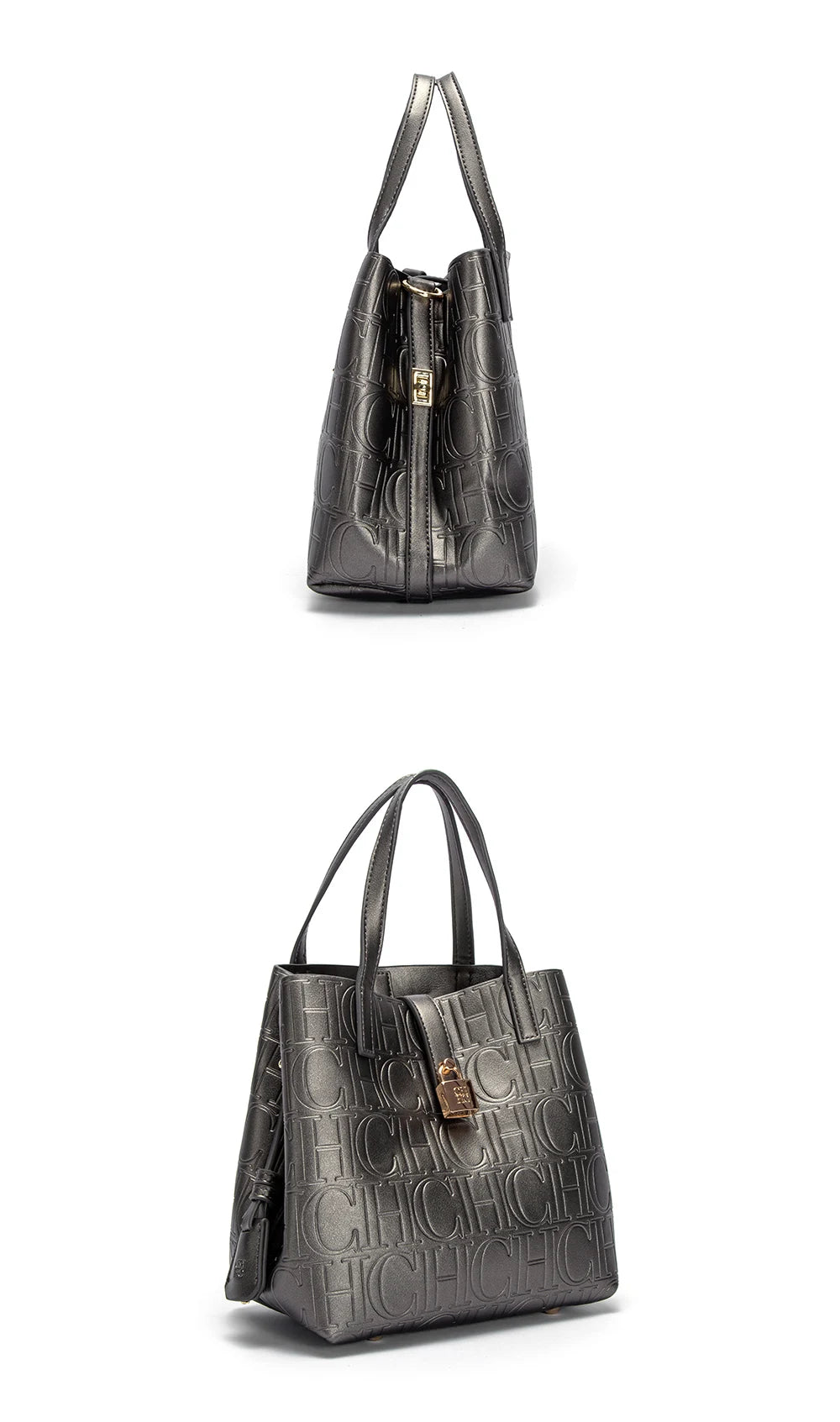 CH Classic Simple Solid Color Women's New Large Capacity Handbag Letter Element Women's Handbag