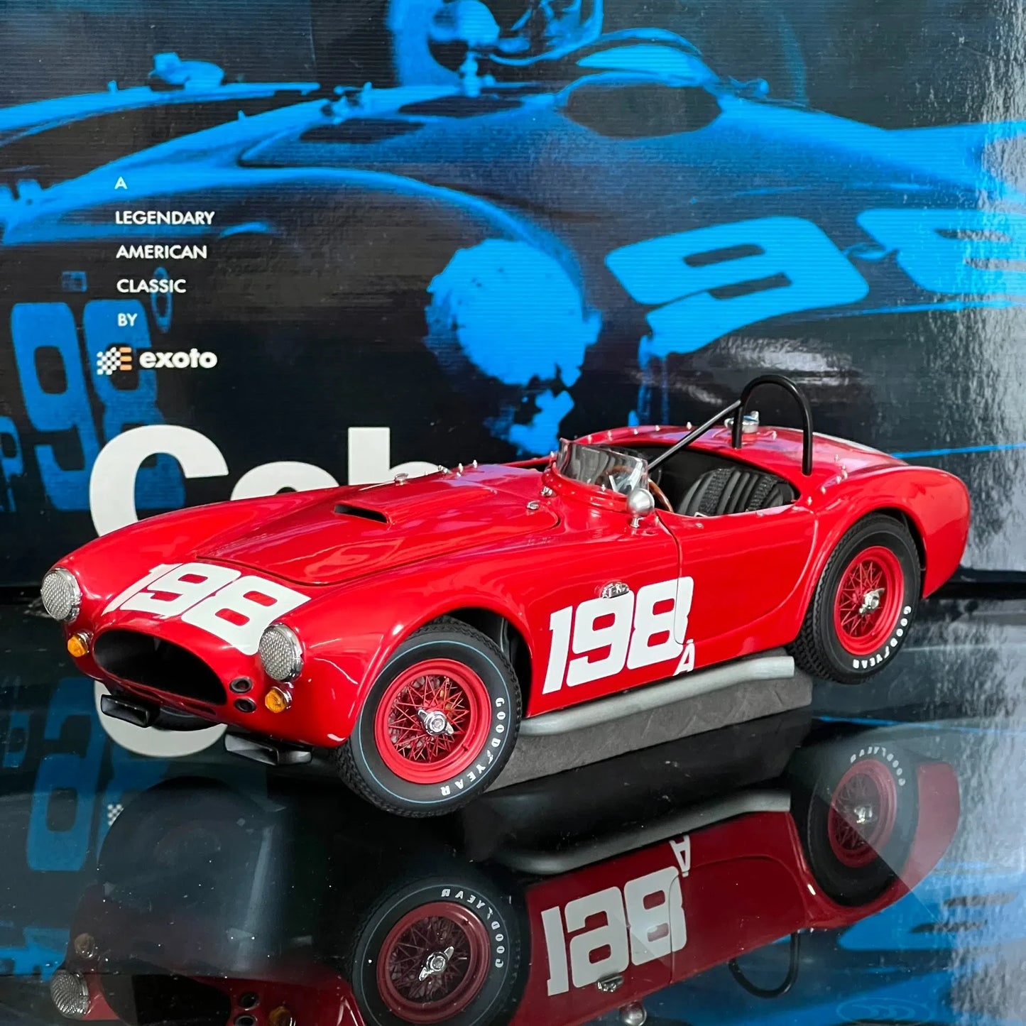 Exoto 1:18 AC Cobra 260 Shelby #198 1963 Simulation Limited Edition All Open Alloy Metal Static Car Model Toy Gift