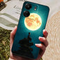 For Xiaomi Redmi 13C Case Redmi13C Luxury Painted Phone Silicon Back Cover For Redmi 13c 13 C Cases Protective Shell Capas
