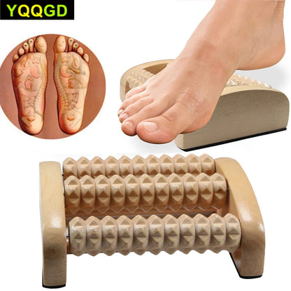 Wooden Foot Massager Roller Reflexology for Stress Fitness Health Care Feet Massager Colorful Massage Roller Pain Relief