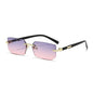Fashion Punk Square Sunglasses Women Luxury Brand Small Frame Sun Glasses Female Rectangle Metal Mirror Oculos De Sol