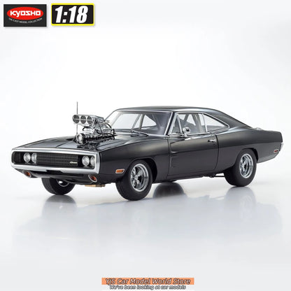 KYOSHO  1/18 Scale Diecast Collection  Dodge Charger R/T 1970 Toyota Supra Turbo - Static car model - Collection - Display piece