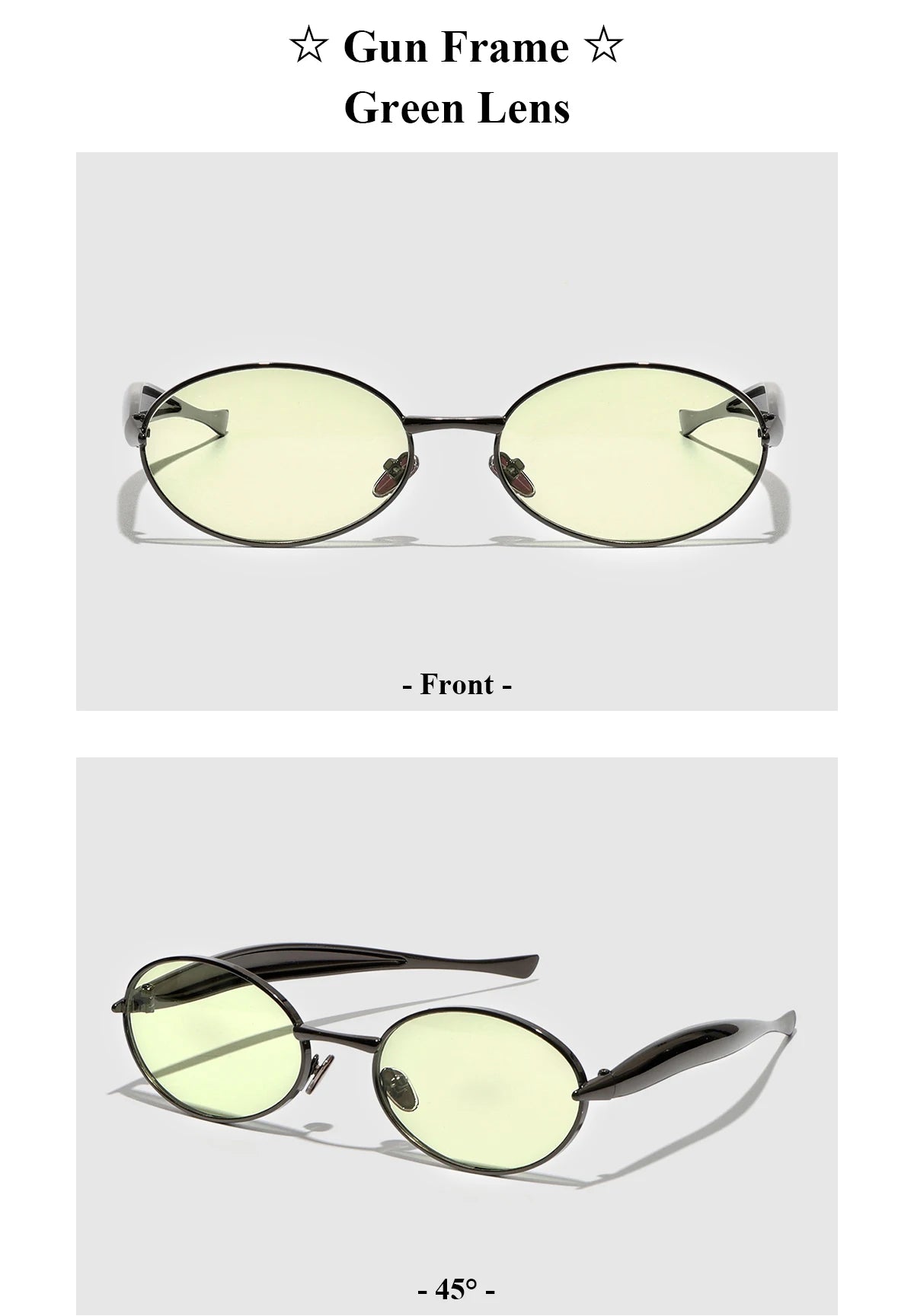 Ruiao 2026 Fashion Oval Sunglasses for Women Luxury Designer Metal Frame UV400 Sun Protection Shades Brand New Arrival Eyewear