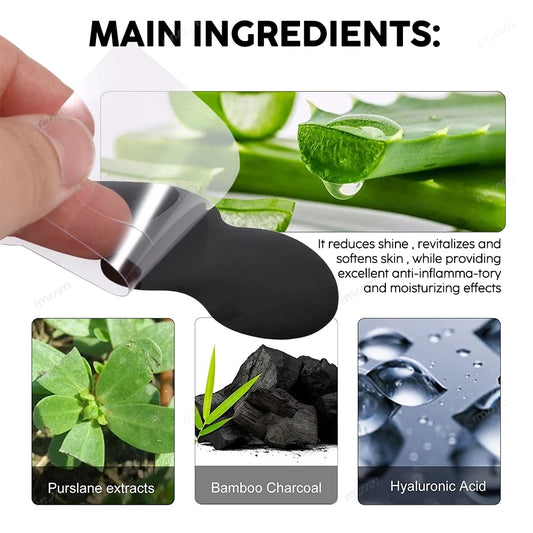 50/100PCS Bamboo Charcoal Nasal Strips Blackhead Remover Mask Acne Pimples Treatment Patch Shrink Pores Nose Stickers Skin Care