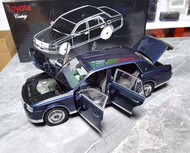 LCD 1/18 Car Model TOYOTA Century Car Model Simulation Model Diecast Model Collect Ornament Boy Custom Birthday Boy Toy Gift