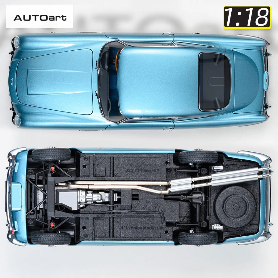 Autoart 1/18 ASTON MARTIN DB5  ABS 007/Goldfinger Bond , door full open sports car model static decoration collection