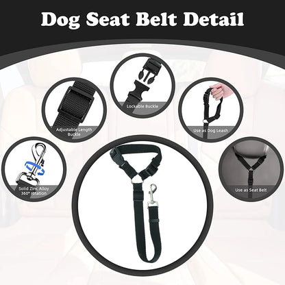 Adjustable Pet Cat Dog Car Seat Belt Pet Seat Vehicle Dog Harness Lead Clip Safety Lever Traction Dog Collars Dog Accessoires