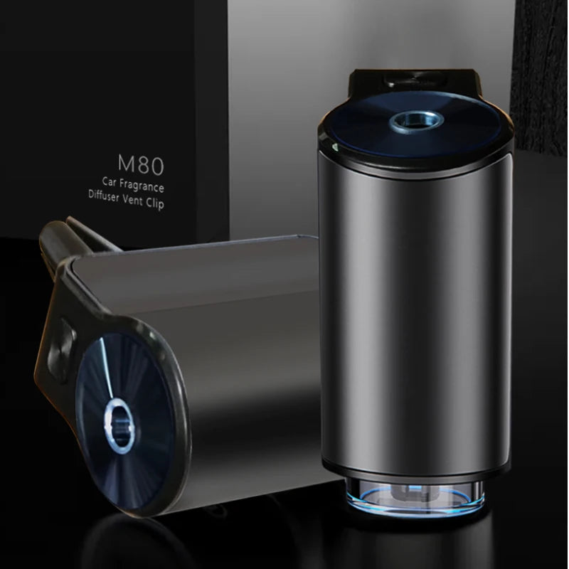 Car Air Freshener Electric Auto Air Diffuser Aroma Car Air Vent Essential Oil Mist Grain Oil Aromatherapy Perfume Fragrance