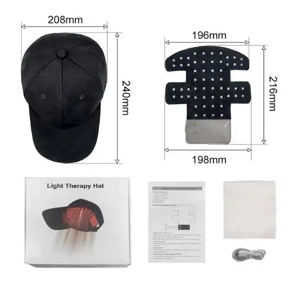 LED Red Light Therapy Cap Hair Growth Helmet Diode Laser Hat Light Therapy Cap for Hair Regrowth and Hair Loss Treatment