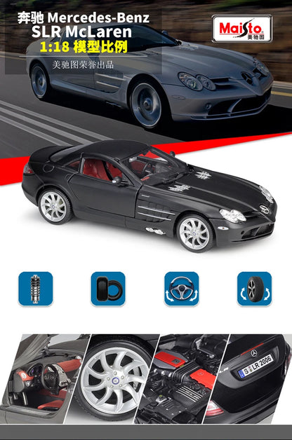 Mercedes-Benz SLR McLaren 1:18 Alloy Car Model Diecasts Metal Toy Sports Car Model Simulation Collection Gifts