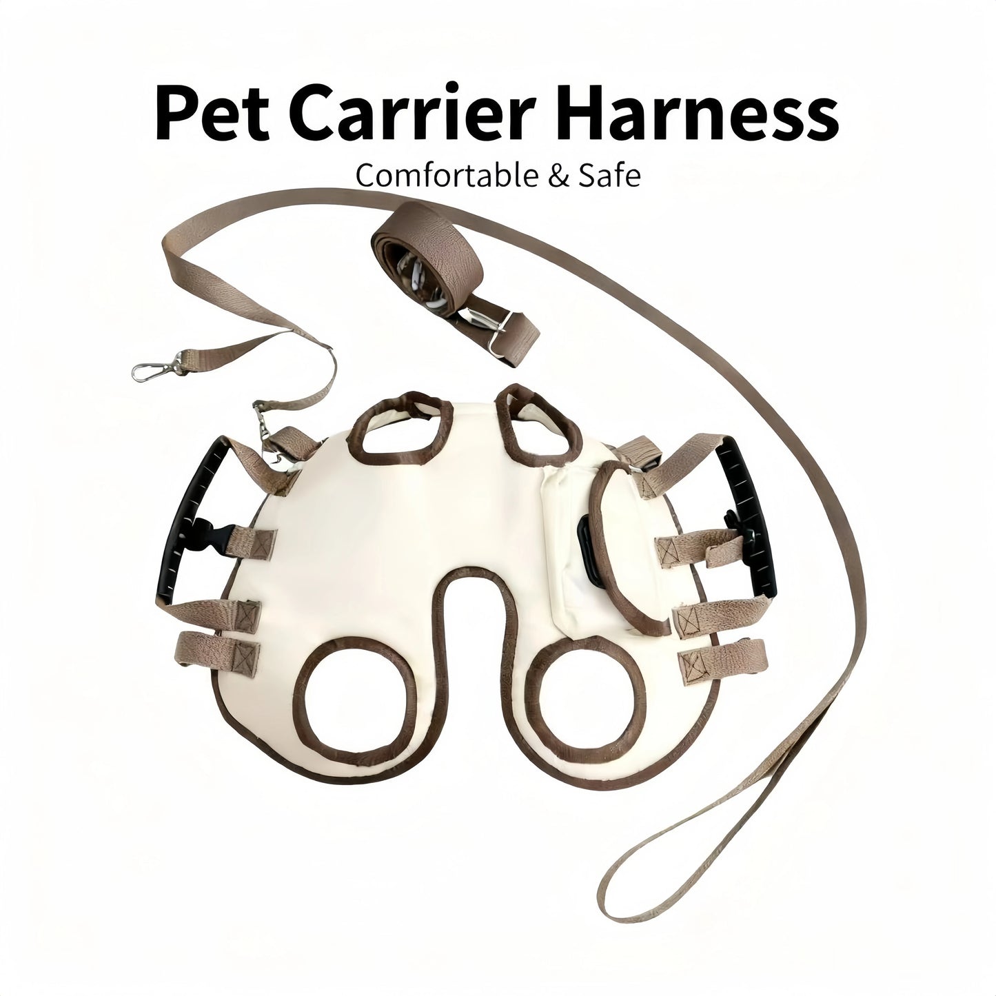 Single shoulder crossbody bag for small and medium dogs, multi-functional pet carrier for walking