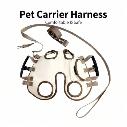 Single shoulder crossbody bag for small and medium dogs, multi-functional pet carrier for walking