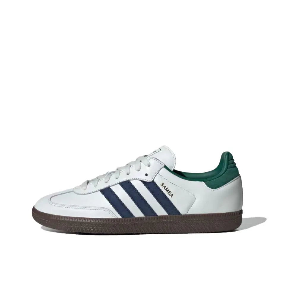 adidas Originals SAMBA OG Soft upper for comfortable feel Low-top skate shoes Unisex style Black, white, gray B75806