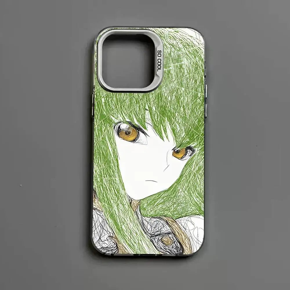luxury comic Code Geass Phone Case For iPhone 17 16 15 14 13 12 11 Pro MAX Matte Shockproof Back Anti Fall Matte Cover