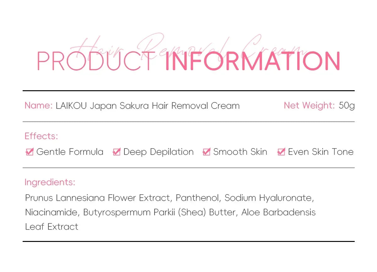 LAIKOU Hair Removal Cream  Intimate Areas Epilator Cream Painless Health Hair Remover Growth Inhibitor Men Woman Body Care 50g