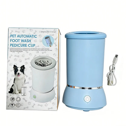 Portable Dog Paw Washer Automatic Cleaner Electric Massager USB Rechargeable for Small To Medium Dogs Cats Paw Cleaner Massager
