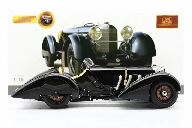CMC 1:18 SSK The Black Prince 1934 25th Anniversary Simulation Limited Edition All Open Alloy Metal Static Car Model Toy Gift