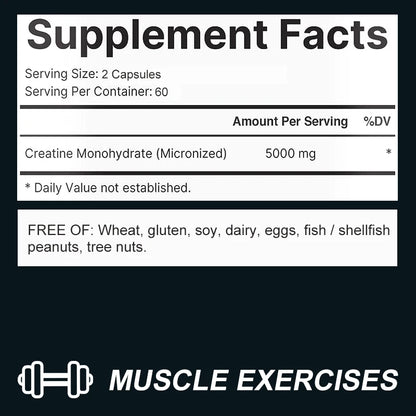 Creatine Monohydrate Energy Performance Whey Proteins for Muscle Mass Workout Recovery Friendly Adult Nutritional Supplement