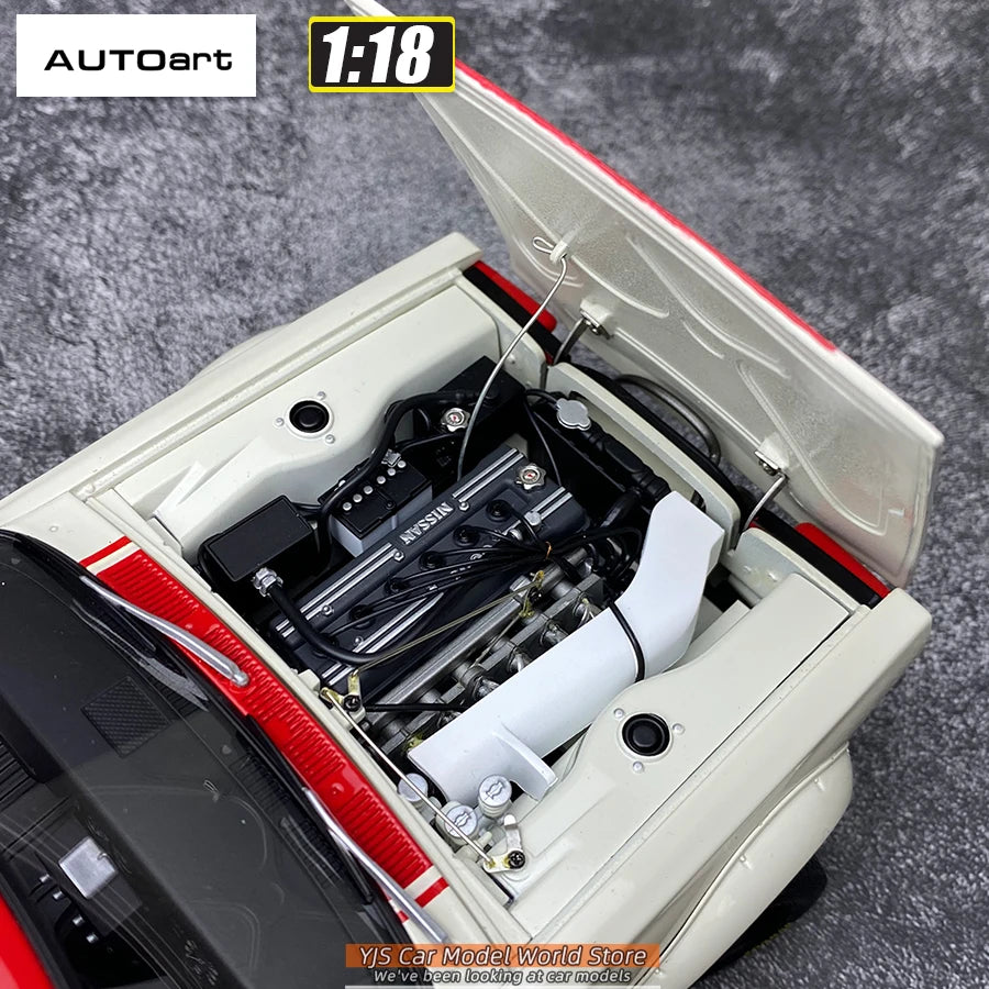 AUTOART Diecast car model 1/18 Nissan skyline GT-R 6#（RACING) 1971 Static display car models