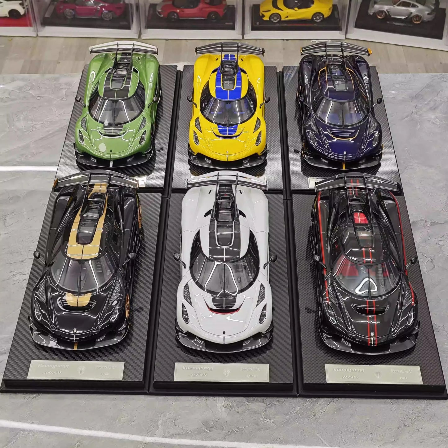 Frontiart Car Model 1/18 Koenigsegg Jesko Car Model Resin Model Limited Edition Cars Model Room Ornament Boy Collection Gift