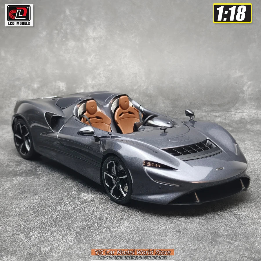 LCD Diecast car model 1:18 McLaren ELVA car model metal static display collection