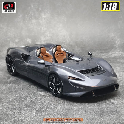 LCD Diecast car model 1:18 McLaren ELVA car model metal static display collection