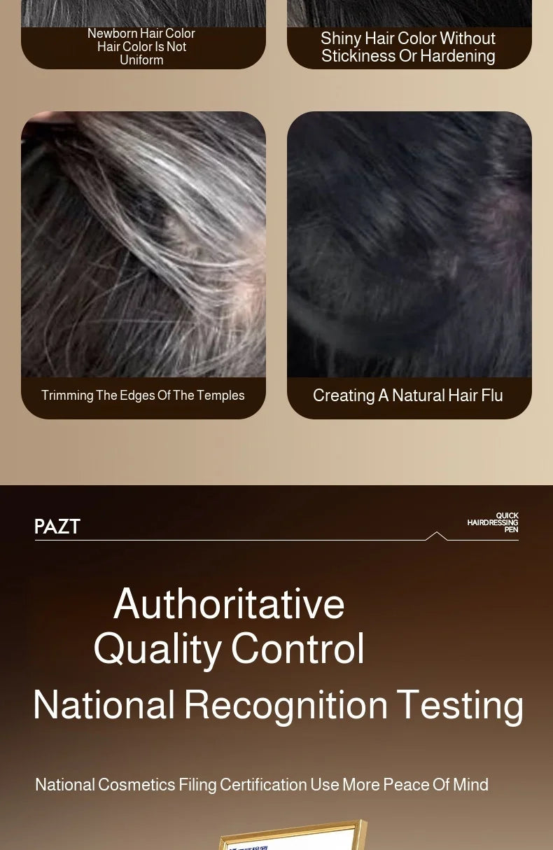Disposable Hairdressing Pen Quick Hair Styling Hair Dye Comb Instant Gray Coverage Hair Color No Scalp Damage Hair Dye Stick