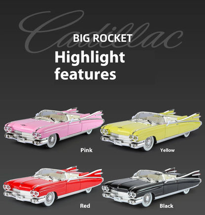 Retro luxury 1:24 convertible sports car alloy model, exquisite desktop ornaments, best collection for car model enthusiasts