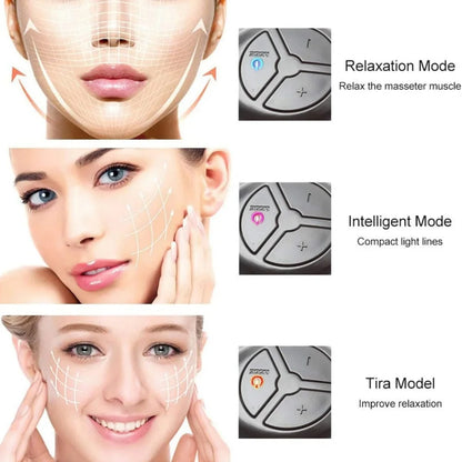 V-Face Massager 3 Massage Modes Face Lifting Machine Microcurrent Facial Massager Device Facial Chin Lift USB Charged
