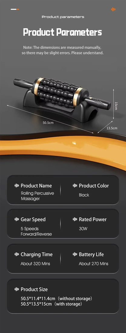 Hand Held Massager Relax Stress Massager for Muscle Rolling Percussive Massager Powered Muscle Roller Massager Whole Body Relax