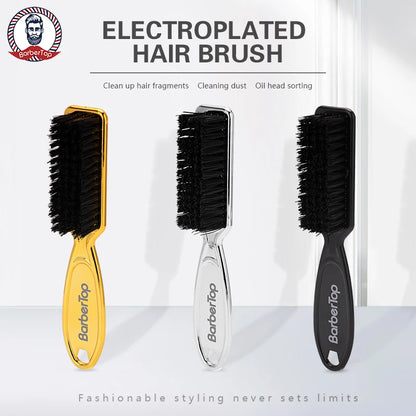 Soft Hair Cleaning Brush Barber Plastic Handle Retro Neck Duster for Salon Hairdressing Styling Tool to Remove Comb Breaks