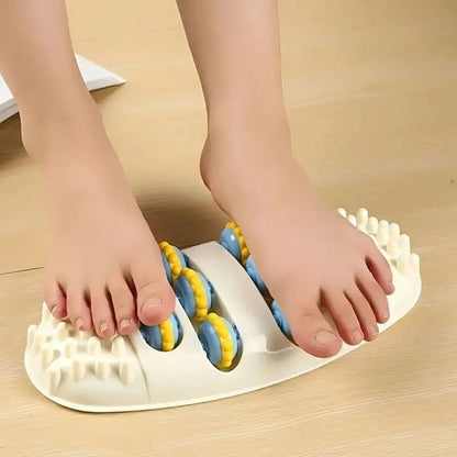 Hypoallergenic Foot Massage Mat with Acupressure Kneading Design, Non-Powered Plastic Reflexology Tool for Stress Re