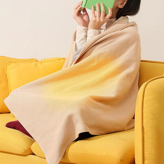Electric Heated Shawl Wrap for Women USB Powered with Zippered Design Soft Fabric Wrap for Warmth and Comfort on Cold Days