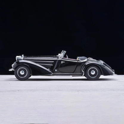 1/18 Scale 1939 Horch Convertible Sports Car Simulation Alloy Car Model Static Display Collectible Toy Gift Souvenir Decoration