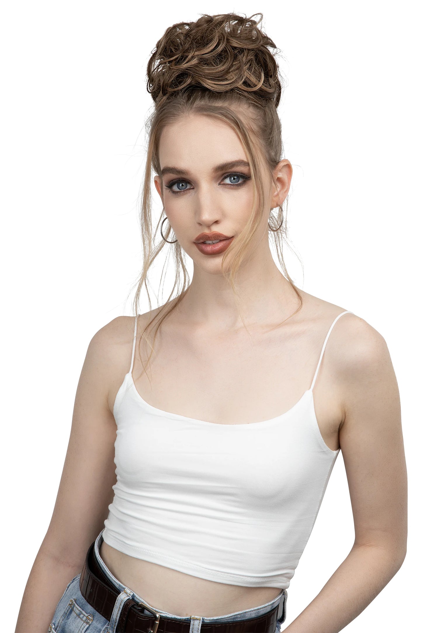 Synthetic Messy Hair Bun Extensions Big Curly Elastic Hair Scrunchies Hairpieces Chignon Donut Updo Hair Pieces for Women