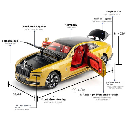 Rolls-Royce Shining 1:24 Alloy Model Toy Vehicle, Best Collection for Vehicle Enthusiasts, Gifts